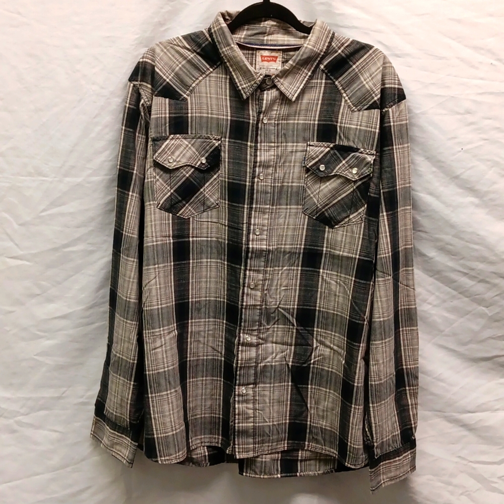 Levi's Pearl Snap Long Sleeve Shirt XXL